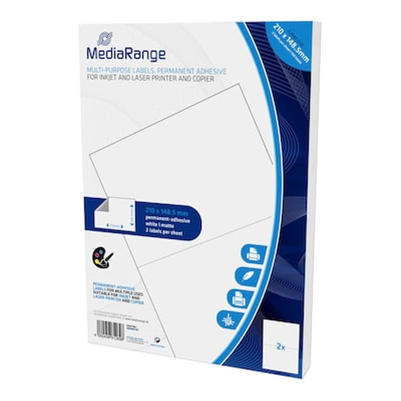 Mediarange Ετικέτες Πολλαπλών Χρήσεων Mrink141, 210x148.5mm, 100τμχ MEDIARANGE