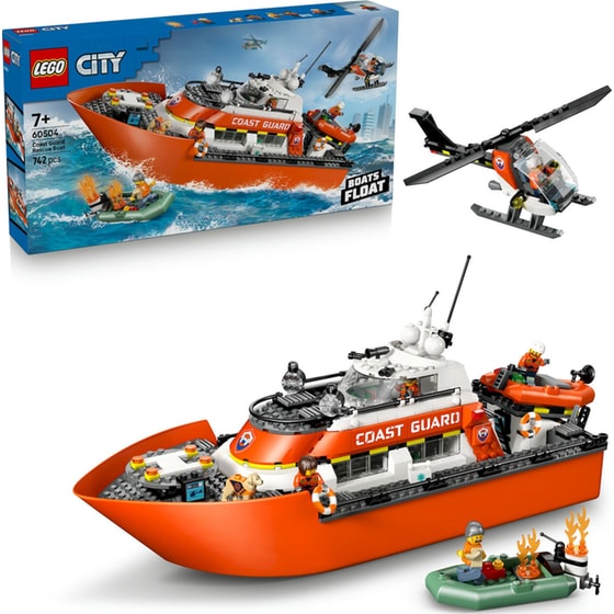 LEGO® City Διασωστικό Σκάφος & Ελικόπτερο Ακτοφυλακής (60504) image 6