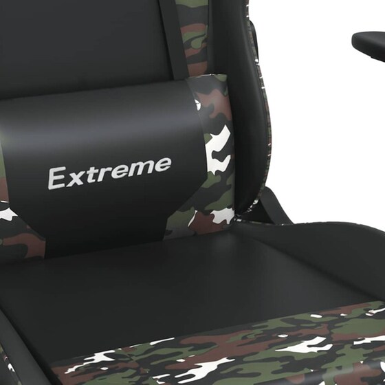 Καρέκλα Gaming VIDAXL 3143698 με Ρυθμιζόμενα Μπράτσα από Τεχνητό Δέρμα - Μαύρη image 9