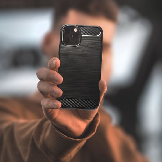 Θήκη Apple iPhone 14 Plus - Sonique Carbon Brushed - Μαύρο image 2