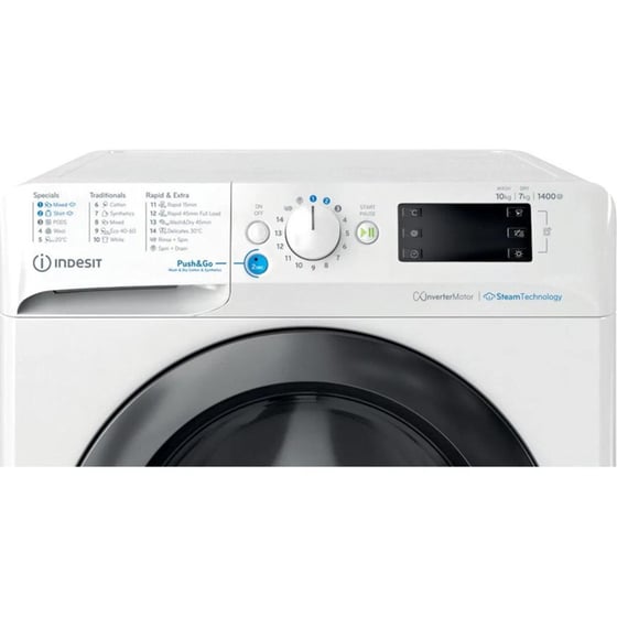 INDESIT BDE 107436 WKV EE 10kg/7kg 1.400 Στροφές Λευκό Πλυντήριο Στεγνωτήριο image 2