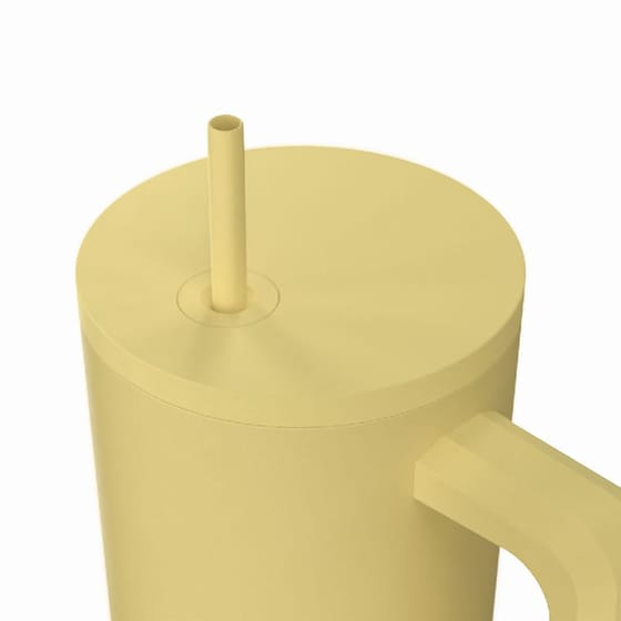 Κούπα Θερμός Με Λαβή & Καλαμάκι Estia Save The Aegean Tumbler Sunbeam 900ml image 1