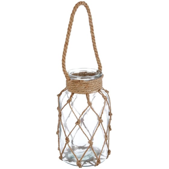 Διακοσμητικό Φανάρι Spitishop Γυάλινο 15.5x26cm - Διάφανο image 0