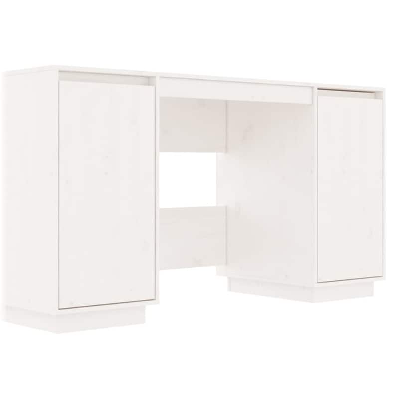 Γραφείο VidaXL από Μασίφ Ξύλο Πεύκου 140x50x75 cm - Λευκό