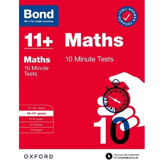 Bond 11+: Bond 11+ 10 Minute Tests Maths 10-11 years: For 11+ GL assessment and Entrance Exams image 0