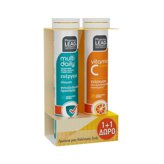 Pharmalead - Multivitamins Multi+daily - 20 δισκία + Δώρο Vitamin C 1000mg 20 δισκία image 0
