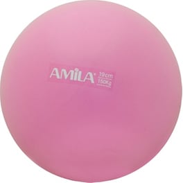 Μπάλα Γυμναστικής Amila Κατάλληλη για Pilates 0.15 kg 19 cm από PVC - Ροζ