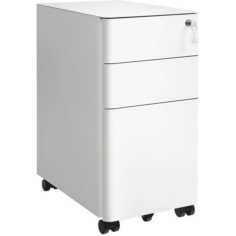 SONGMICS Συρταριέρα Γραφείου Songmics Ofc030w01 από Μέταλλο 46x30x59.2cm - Λευκό
