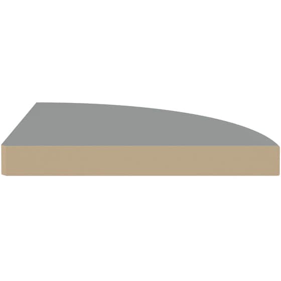 Ράφια Τοίχου VidaXL Γωνιακά από MDF 35x35x3.8 cm 4 Τμχ - Γκρι image 4