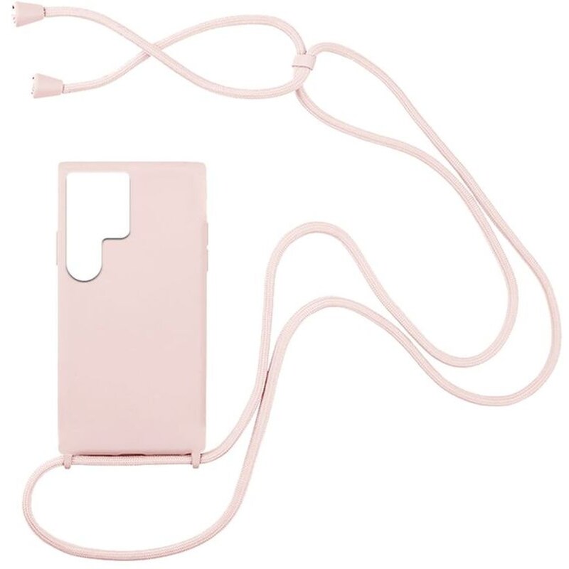 SONIQUE Θήκη Samsung Galaxy S22 Ultra - Sonique Carryhang Με Κορδόνι - Ροζ