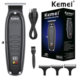 KEMEI KM-H71 Κουρευτική Μηχανή Επαναφορτιζόμενη Μαύρο