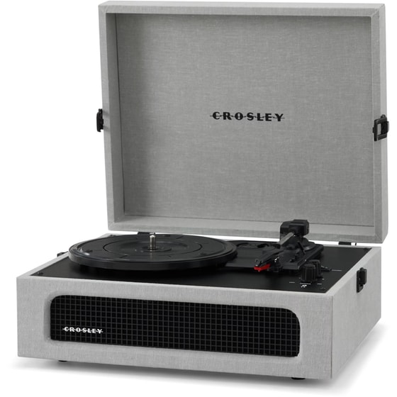 Πικάπ Crosley Voyager CR8017B-GY4 2-way Bluetooth Με Ενσωματωμένα Ηχεία - Γκρι image 1