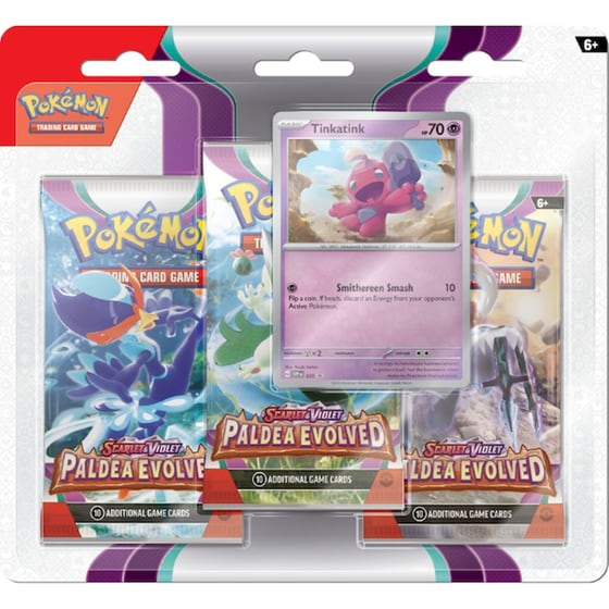 Pokémon TCG: Scarlet & Violet - Paldea Evolved 3-Booster Blister Tinkatink (Pokemon USA) image 0
