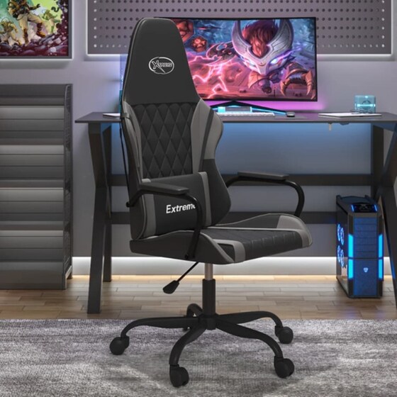 Καρέκλα Gaming VIDAXL 345537 από Τεχνητό Δέρμα - Μαύρη image 7