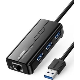 Hub USB 3.0 Ugreen with Gigabit Adapter - Μαύρο