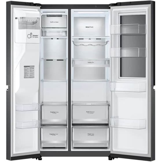 LG GSXV90MCDE Total No Frost InstaView Door-in-Door 635 Lt με DoorCooling+™ και Wifi Μαύρο Ψυγείο Ντουλάπα image 7