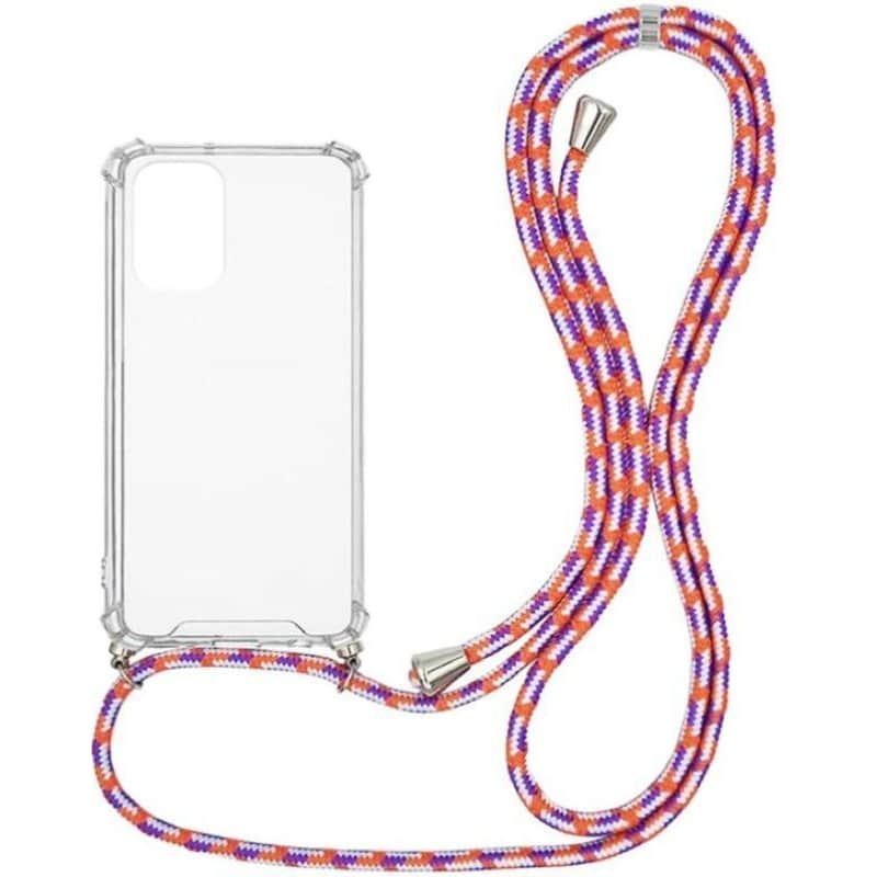 SONIQUE Θήκη Xiaomi Poco F3/Mi 11i - Sonique Armor Clear Με Κορδόνι - Πορτοκαλί