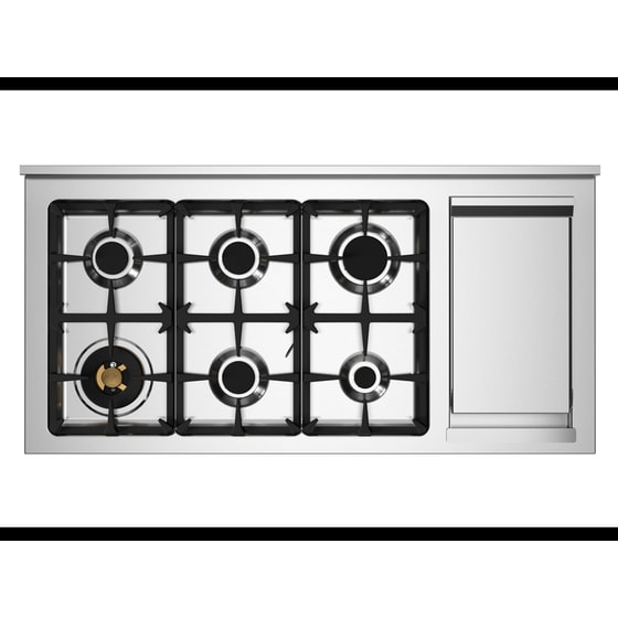 BERTAZZONI MAS126G2ENET 58/58 Lt Μαύρο Μεικτή Κουζίνα Αερίου image 3