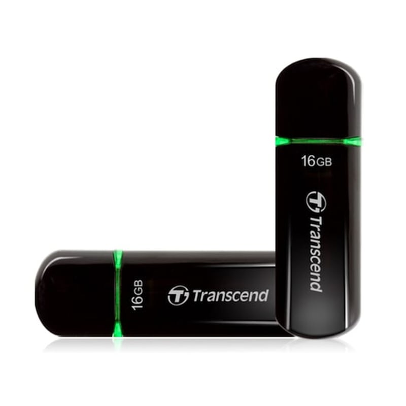 TRANSCEND Transcend JetFlash 600 16GB USB 2.0 Stick Μαύρο