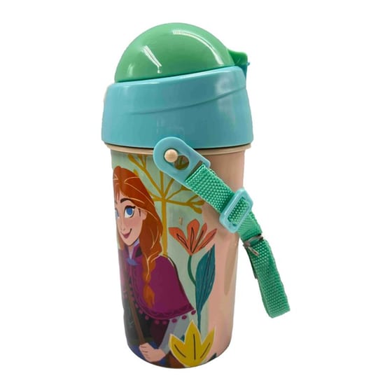 Παγούρι Gim Πλαστικό Fd Frozen 500 ml Μπεζ image 3