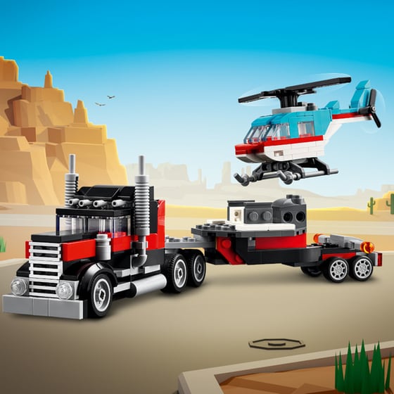 LEGO® Creator Flatbed Truck with Helicopter (31146) image 9