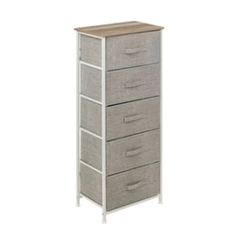 Συρταριέρα 5five Simply Smart 193571a από Ατσάλι/Ύφασμα 45x30x114 cm - Γκρι
