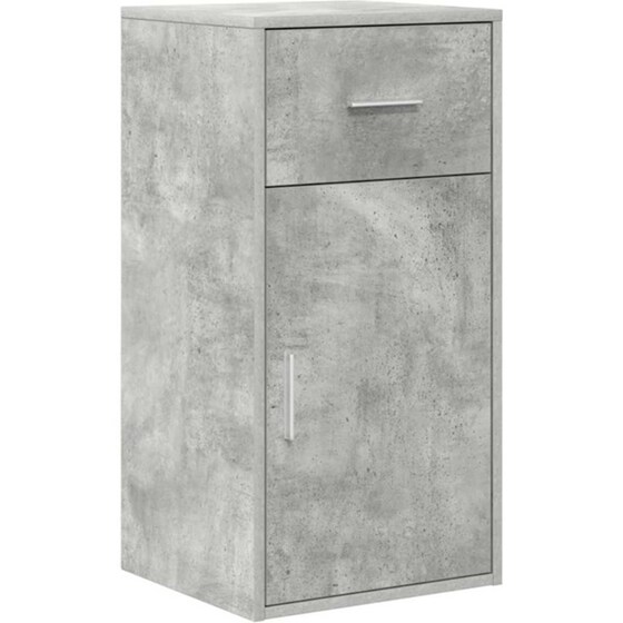 Γωνιακό Γραφείο VidaXL με Συρτάρι 102x88x75 cm - Γκρι Σκυροδέματος image 4