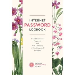 Internet Password Logbook