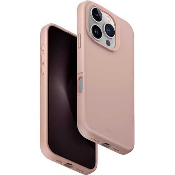 Θήκη Apple iPhone 16 Pro - Uniq Lino Hue Hybrid Silicone Case with Magnetic Charging - Pink image 1