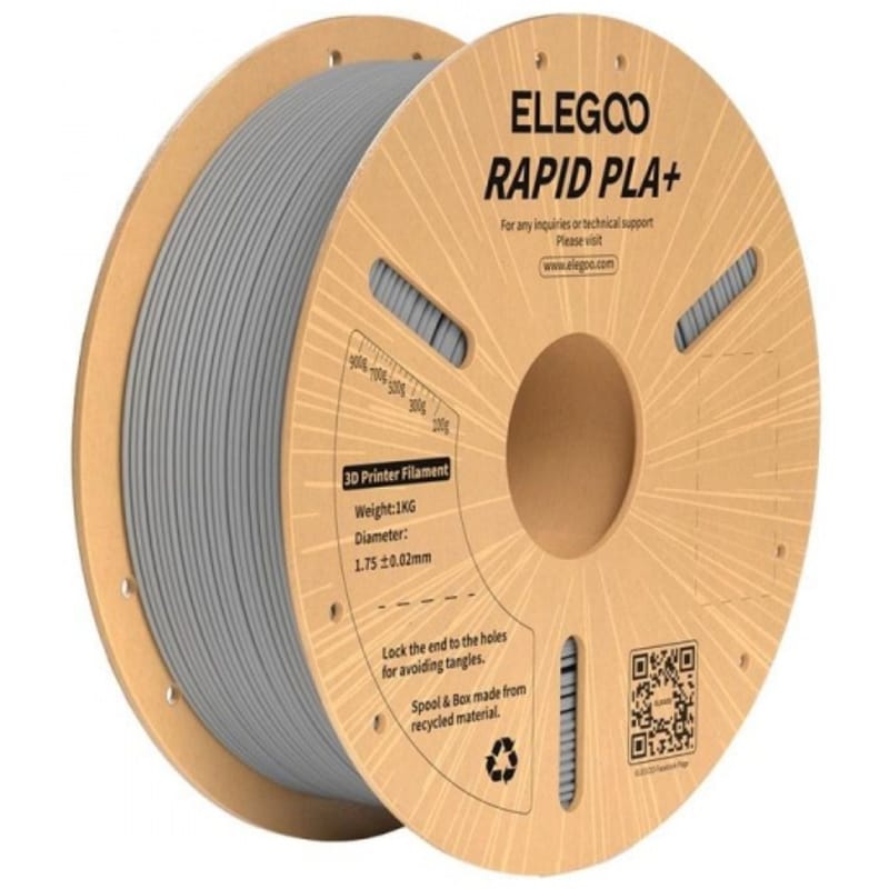 Elegoo Νήμα 3D Εκτυπωτή Rapid PLA+ 1.75mm - Γκρι