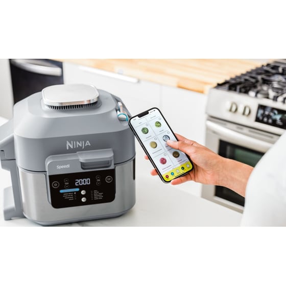 Φριτέζα Αέρος NINJA ON400EU Speedi  με Καπάκι 1760 W 5.7 L - Γκρι image 3