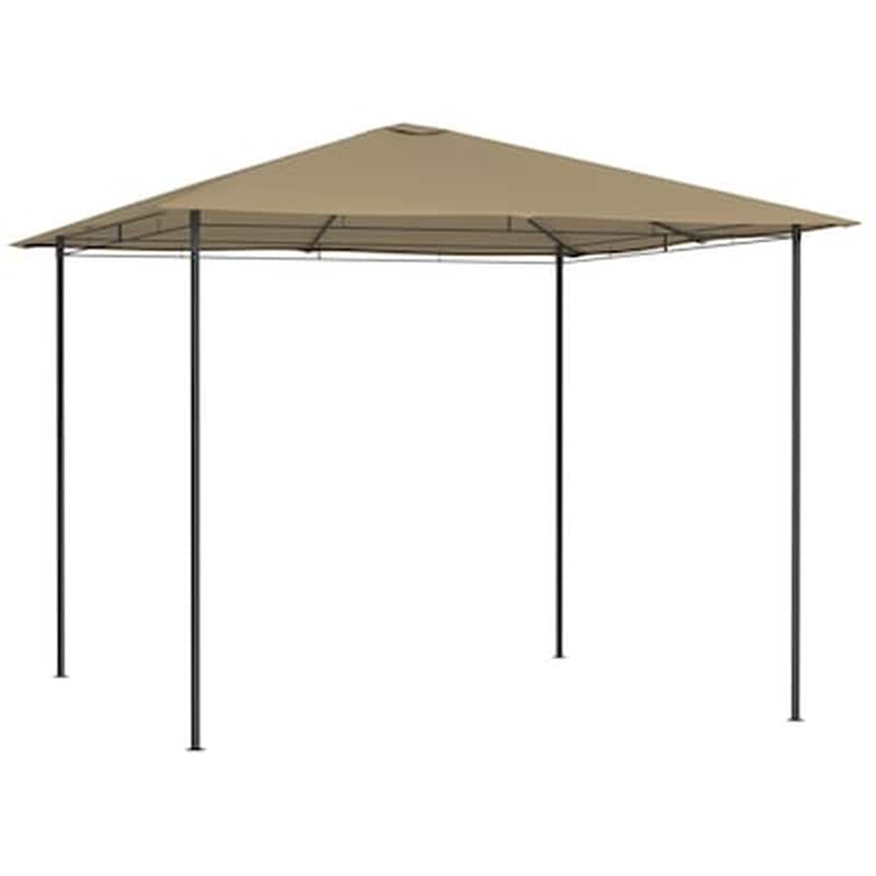 Κιόσκι Vidaxl Ατσάλι 3x3x2.6m - Taupe VIDAXL