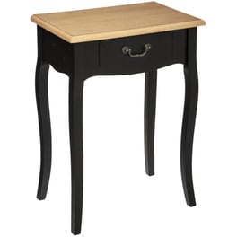 Κομοδίνο Spitishop με Συρτάρι από Mdf A-s Chrysa 114516b 47.1x30x65.5 cm - Μαύρο/Καφέ