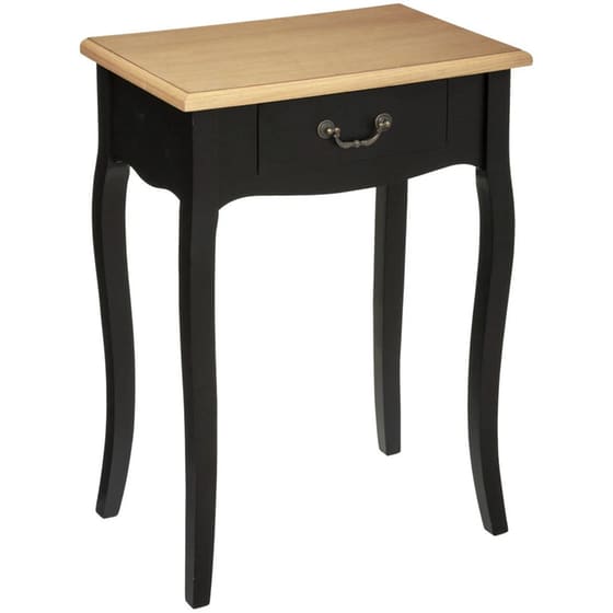 Κομοδίνο Spitishop με Συρτάρι από Mdf A-s Chrysa 114516b 47.1x30x65.5 cm - Μαύρο/Καφέ image 0