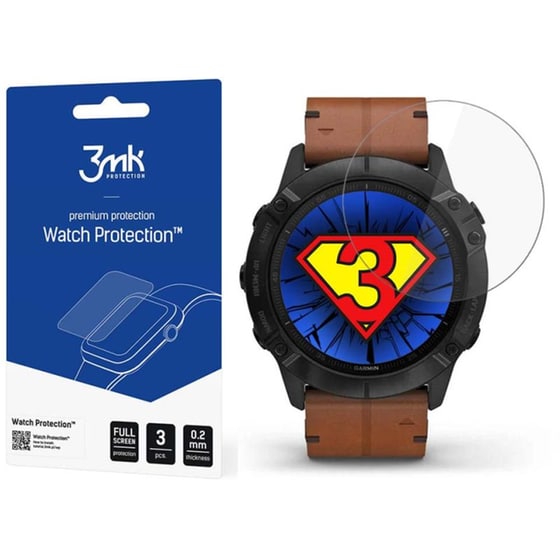 Προστασία Οθόνης 3MK Watch ARC για Garmin Fenix 6s (3τμχ) image 0