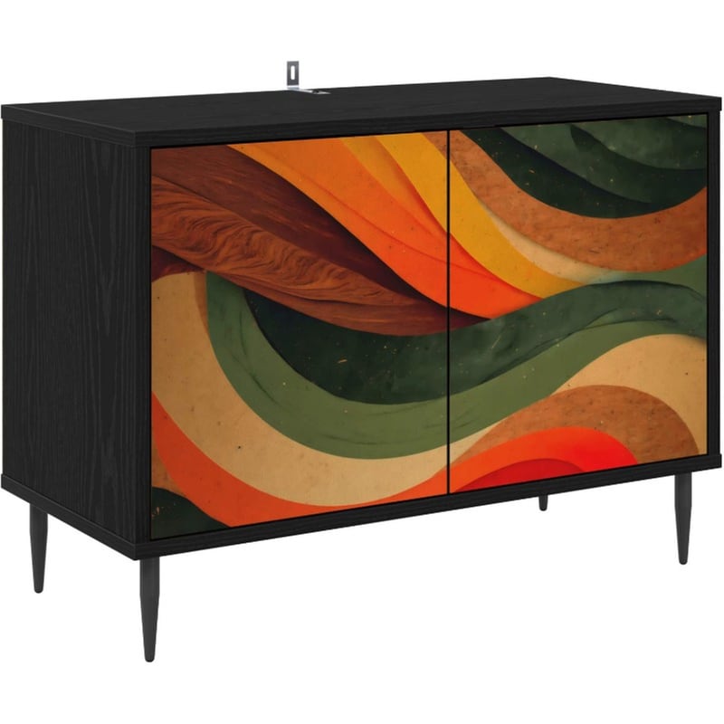 Έπιπλο Τηλεόρασης VidaXL BONN 69 x 33 x 50,5 cm - Μαύρη Δρυς