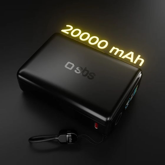 Powerbank SBS 20000mAh USB-C 65W - Black image 2
