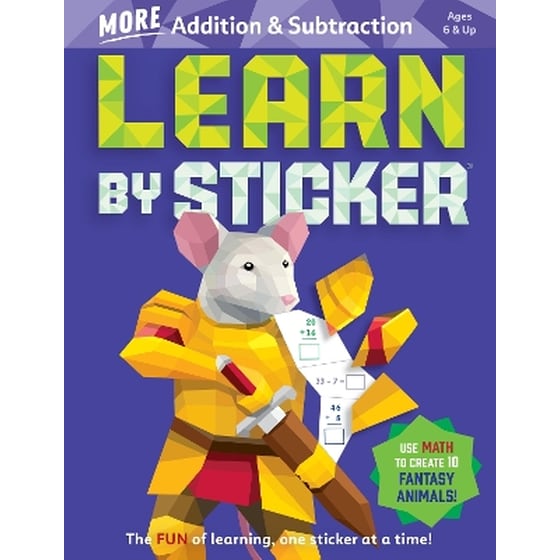 Learn by Sticker: More Addition & Subtraction image 0