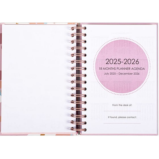 Ημερολόγιο Ημερήσιο Posh+Pop 2025-2026 18Μ Flowers image 5