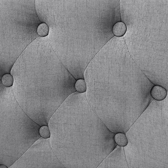 Καρέκλες Τραπεζαρίας Vidaxl Υφασμάτινες 4 Τμχ - Ανοιχτό Γκρι image 4