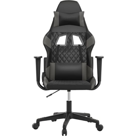 Καρέκλα Gaming VIDAXL 345515 από Τεχνητό Δέρμα - Γκρι image 1