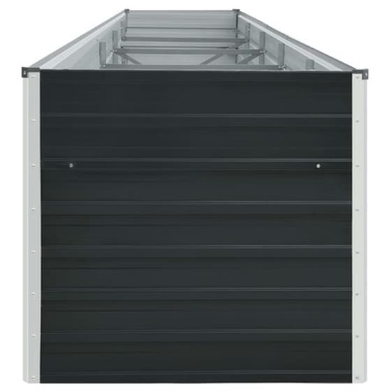 Vidaxl Ζαρντινιέρα Υπερυψωμένη Ανθρακί 400x80x77 Εκ. Γαλβαν. Χάλυβας image 4