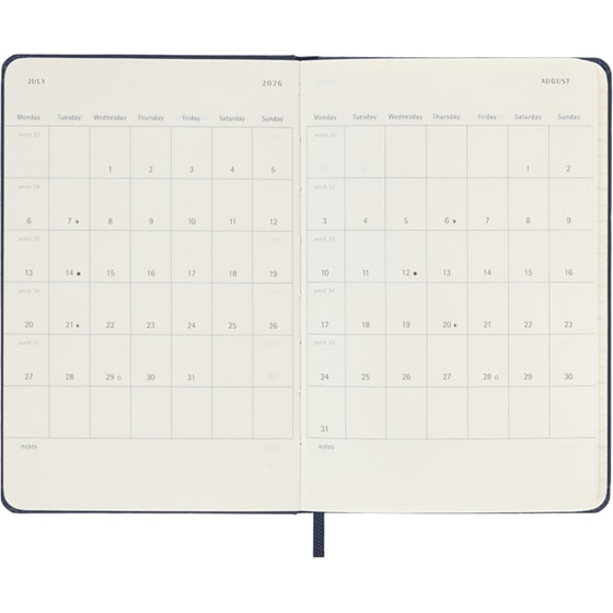 Ημερολόγιο Εβδομαδιαίο Moleskine 2026 12Μ Pocket Saphire Blue Hard image 4