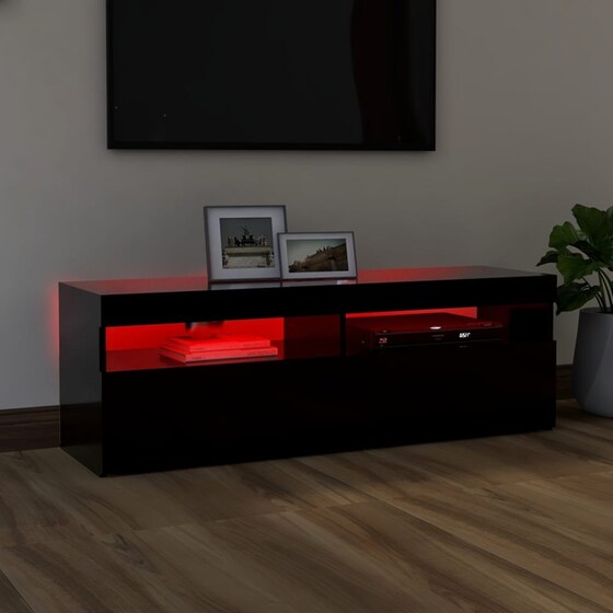 Έπιπλο Τηλεόρασης VidaXL από Μοριοσανίδα 120x35x40cm  - Μαύρο image 4