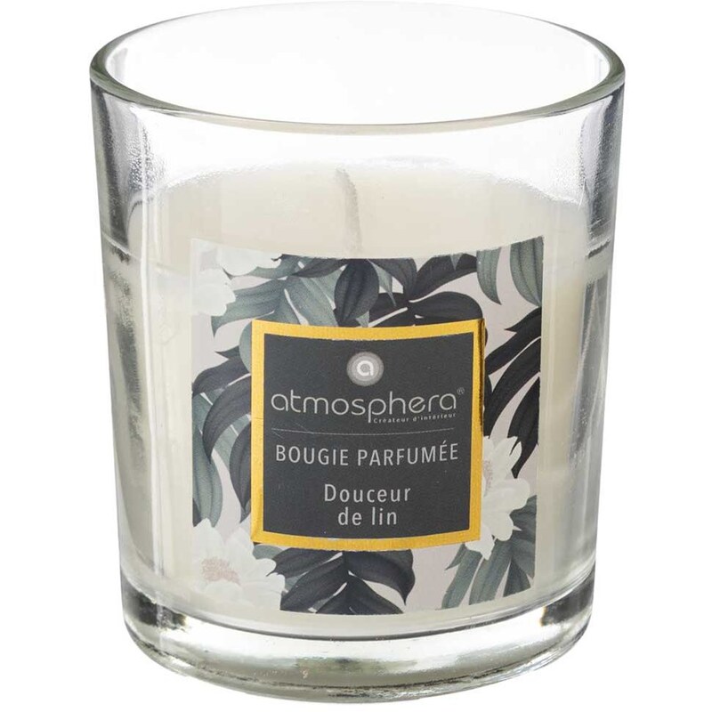 SPITISHOP Αρωματικό Κερί Spitishop C-B Neda 164805l Φ7x8cm - Άρωμα Λιναριού