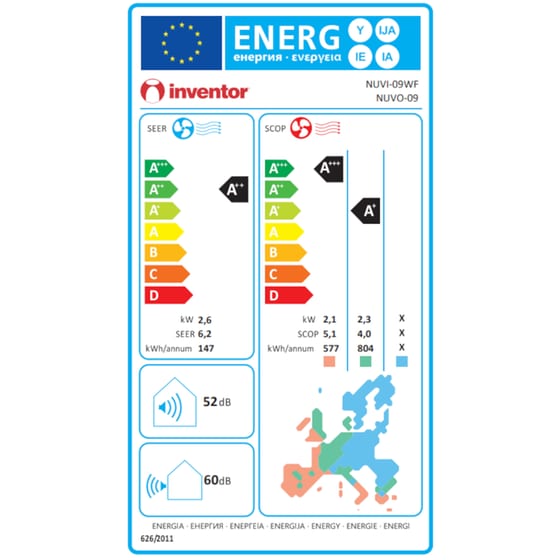 INVENTOR Neo NUVI-09WF/NUVO-09 Κλιματιστικό Inverter 9.000 BTU A++/A+++ με Ιονιστή & WiFi image 6