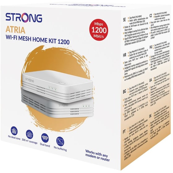 Strong Wi‑Fi Mesh Home Kit Atria 1200 V2 1200 mbps Dual Band 2 Τμχ image 4