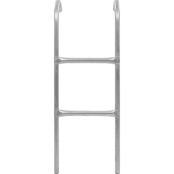 VidaXL Σκάλα Τραμπολίνου με 2 Σκαλιά 102.6cm από Ανοξείδωτο Ατσάλι - Ασημί image 1