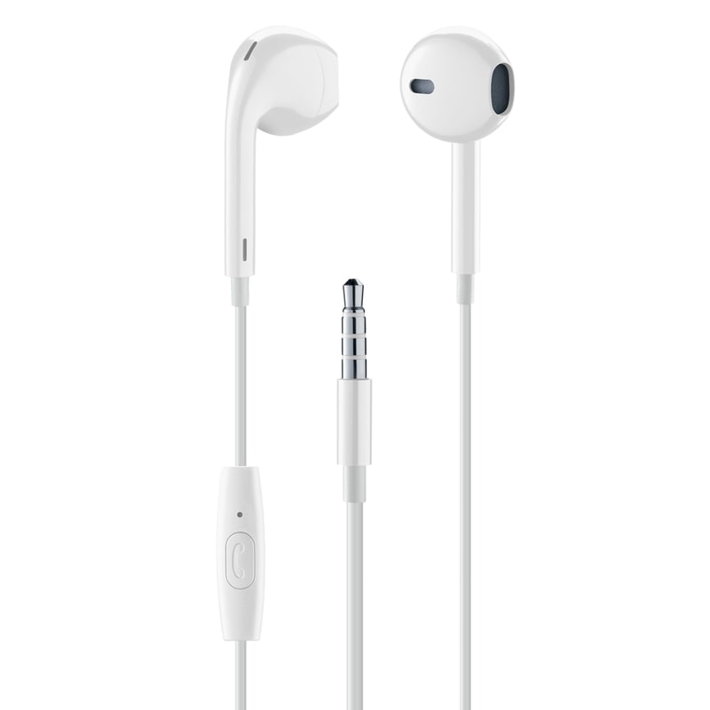 CELLULAR LINE Ακουστικά Handsfree Cellular Line Egg Capsule 3.5mm Jack - Λευκό