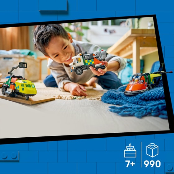 LEGO® City Συλλογή με Αεροπλάνο, Φορτηγό Εξυπηρέτησης & Χόβερκραφτ (60505) image 1